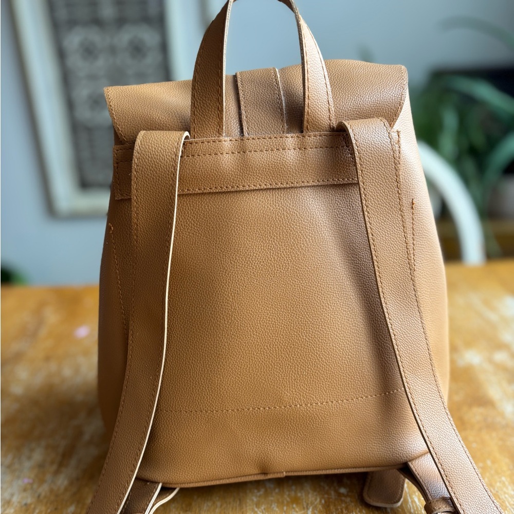 Forever 21 Faux Leather Camel Buckle Mini Backpack - Picture 4 of 12